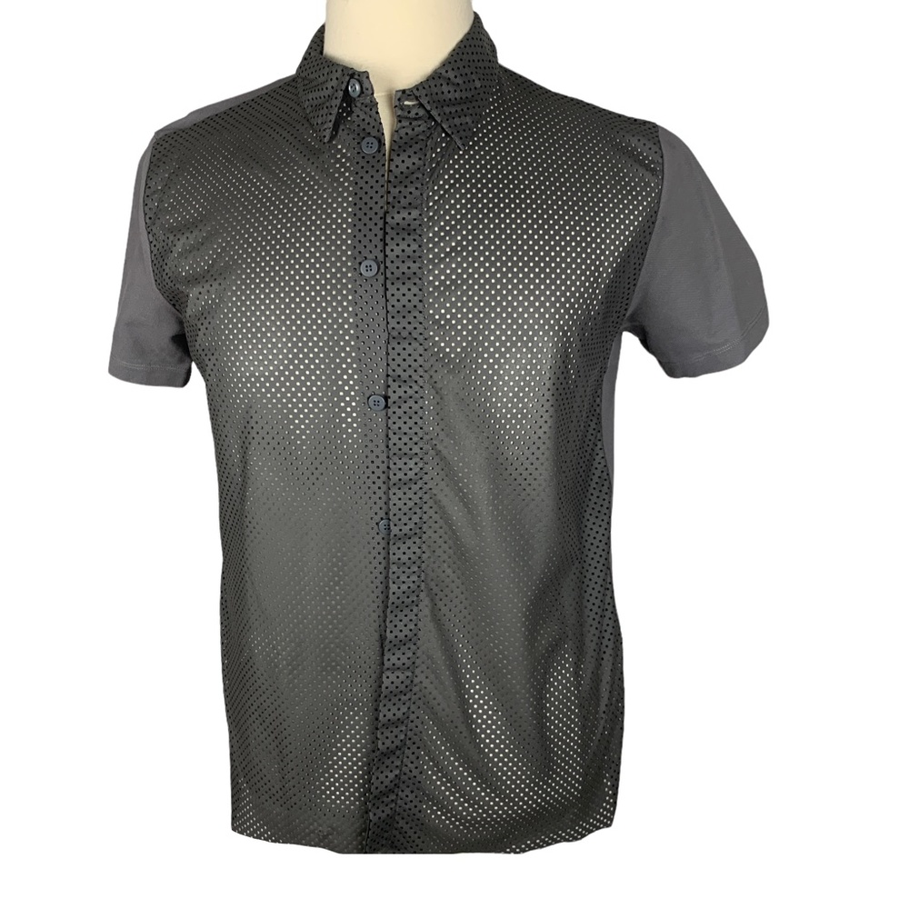 Emporio Armani cotton front Mesh Shirt.